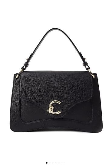 Coccinelle “C” Loaf Small çiyin/əl çantası – qara - Material: təbii — 1