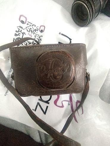 kamin elektrik: Zorkiy-2C 35 mm film fotoaparatı + orijinal dəri futlyar - Sovet — 3