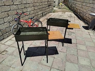 manqal şiş: İki bölməli metal manqal/şiş qabı - Material: qalın metaldan — 5