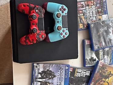 apple ipod touch: PlayStation 4 Slim 1 Tp oyun konsolu paketi - PS4 Slim konsol (qara) — 1