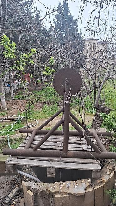 pol aparati: Məhsul: Manual quyudan suqaldırma üçün metal vintli çarx (vinç) — 3