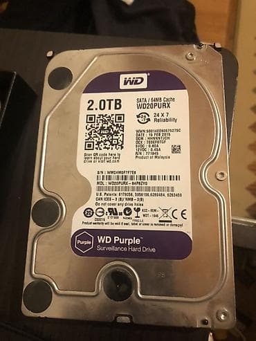 Внутренний Жёсткие диски, переносные винчестеры для ПК Western Digital (WD), 2 ТБ, 3.5"