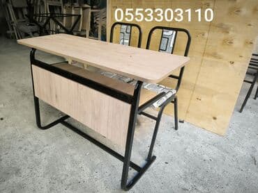 письменный стол с полками: Kompüter masası, Yeni, Açılmayan, Taxta, Dördbucaq masa — 2