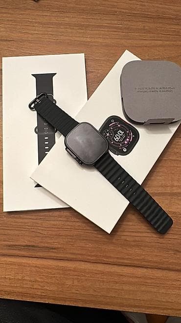 ayfon saatlari: İşlənmiş, Smart saat, Apple, Sensor ekran, rəng - Qara — 4