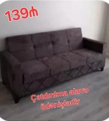 2ci əl divan kreslo: Divan, Yeni, Açılan, Bazalı, Parça, Ödənişli çatdırılma — 3
