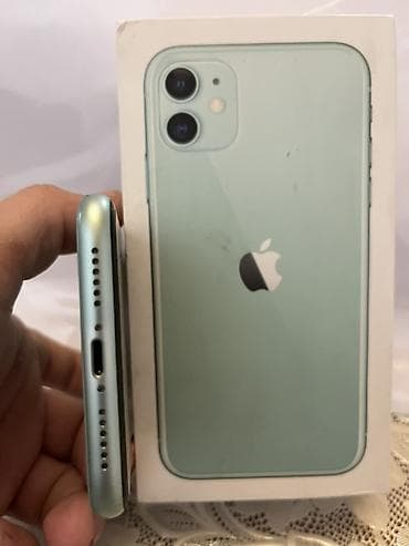 iphone pro qiymeti: IPhone 11, Yaşıl, Simsiz şarj — 8