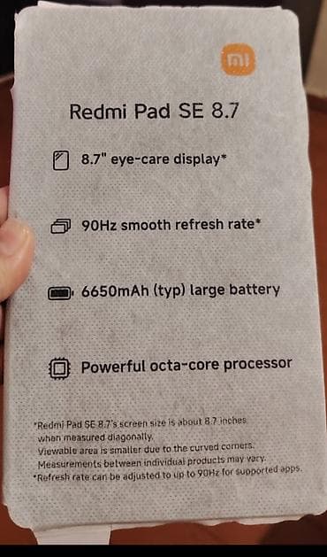 Планшеты: Redmi Pad SE 8.7 planşet - 8.7" (22.05 sm) Eye-care ekran: uzun — 1