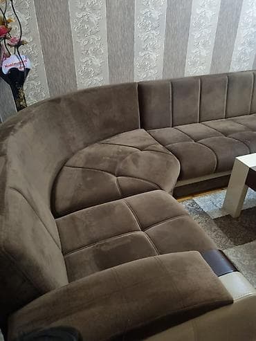 ucuz divanar: Künc divan dəsti - Forma: L-şəkilli/künc konstruksiya, geniş oturma — 6