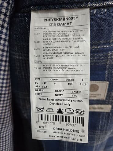 uzun pencekler: Kostyum, Demisezon, M, rəng - Mavi — 5