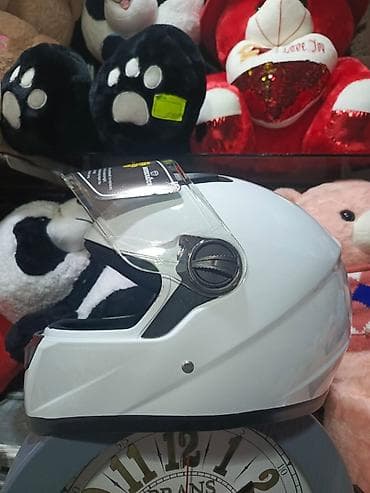 motor kask: Moto Kaskalar 35azn Ag Qzra Boz Moto Baqaj ag 35azn,Qara parlaq 45azn — 6