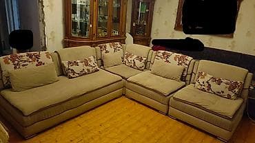 İşlənmiş, Künc divan, Divan, Kreslo, 2 kreslo, Bazasız, Açılan — 1