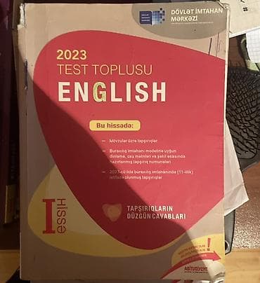 İngilis dili Testlər 11-ci sinif, DİM, 1-ci hissə, 2023 il