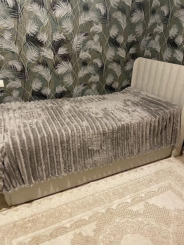 vitrin mebeli: Təknəfərlik çarpayı, Bazalı, Matras ilə, Siyirməsiz — 4