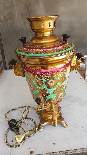 Samovarlar: Elektrik samovar – 1985 ci ildən qalıb tutumu 4.5 litr - Klassik rus — 1