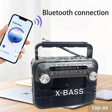 radio detal: Bluetooth portativ radio – Friendty RX-125BTA (X-BASS) Həm elektriklə — 2