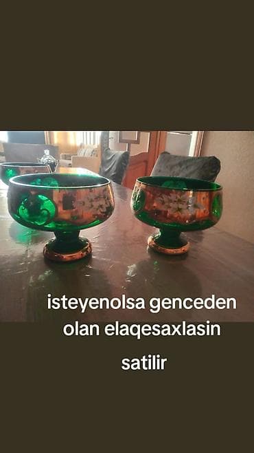 bez parca: Məhsul: Bəzəkli qab dəsti - Şüşə və seramikdən bəzək qabları — 6