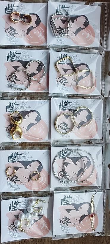 Eynəklər: Hər biri 5₼. Qadınlar üçün bijuteriya dəsti – müxtəlif formalı — 4