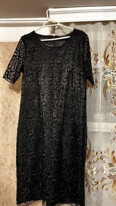 ana bala donları: Qadın geyimləri dəsti – 4 paltar 1) Qızılı-qara uzun ziyafət paltarı — 13