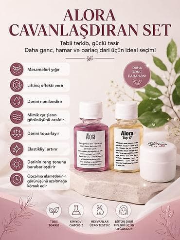 ALORA Cavanlaşdıran Set Təbii tərkibli, güclü təsirli kompleks: daha