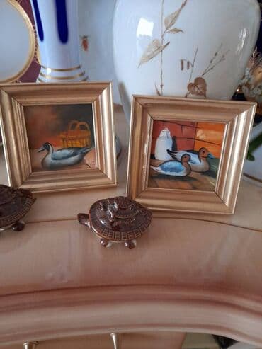 uz sekiller: Almanyadan alinibdir, el isidir, yagli boyayla cekilibdir, cutu 35 — 2