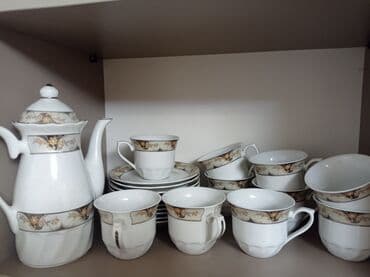 çaşka dəsti: Çay dəsti, rəng - Ağ — 2