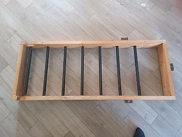 Taxta-çərçivəli divar İsveç pilləkəni (turnik-lestvitsa) qara — 6