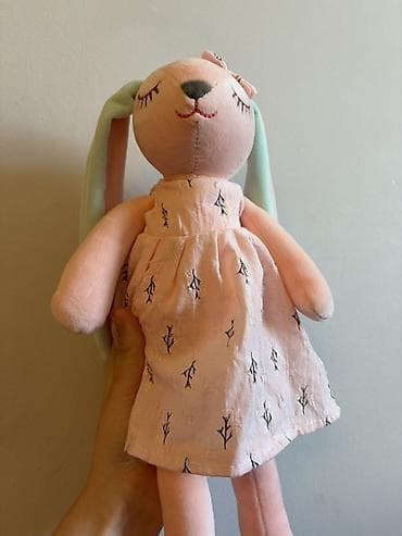 sir balasi satilir: Plyuş dovşan yumşaq oyuncağı - Material: yumşaq plyuş və toxumalı — 2