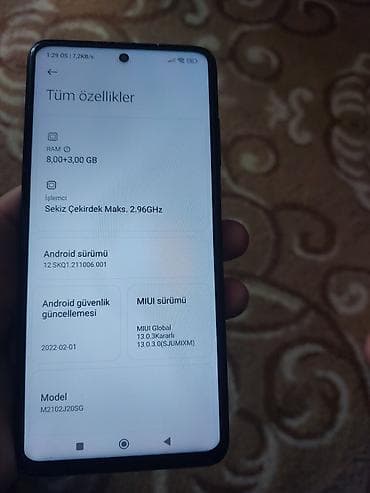 5545 zəng: Poco X3, 256 GB, rəng - Qara, Sensor — 6