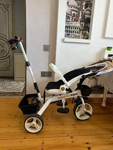 velo 28: Uşaq üçtəkərli velosipedi – valideyn tutacağı ilə - Çərçivə: möhkəm — 2