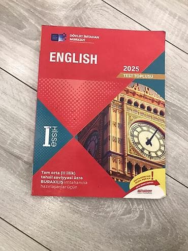 Тесты: Məhsul: DİM “ENGLISH 2025 – Test Toplusu” (Hissə I və Hissə II) — 1