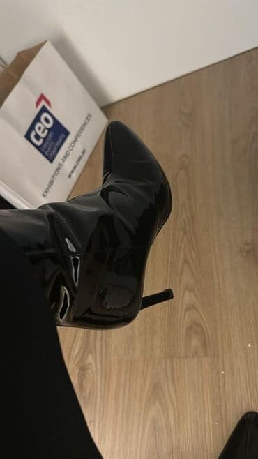 qara mokasinlər: Massimo Dutti, Ölçü: 36, rəng - Qara, İşlənmiş — 2