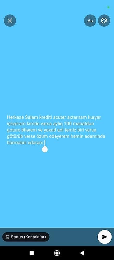 velosiped kreditle satis: Herkese salam paylaşımı oxuyun — 1
