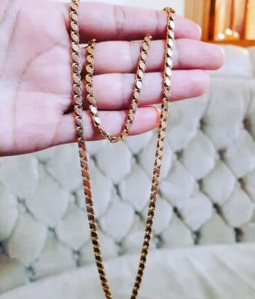 tək qaş: Boyunbağı, Sarı qızıl, 585 Əyar, 8400 g — 5