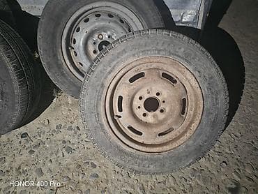 Satılır: 4 ədəd polad diskli təkər komplekti - Ölçü: 175/70 R13 və
