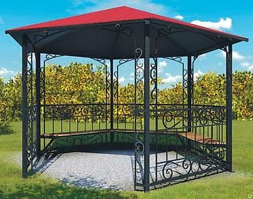 icare cay evi: Metall karkaslı bağ besedkaları – dizayn və istehsal Məhsulun — 9