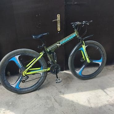 CROSSER qatlanan dağ velosipedi 29lukdu - Rəng: yaşıl-neon sarı