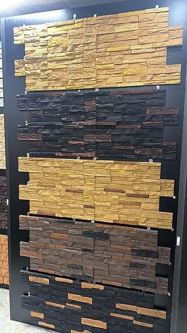 divar paneleri: Dekorativ fasad və daxili divar daş panelləri - Material: Beton — 9