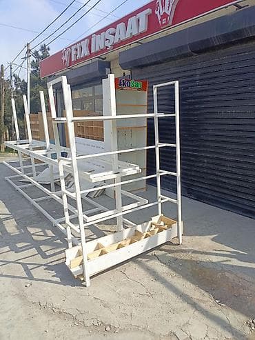 Moyka avadanlığı: Mağaza üçün metal və taxta stendlər/rəflər - Material: möhkəm metal — 4