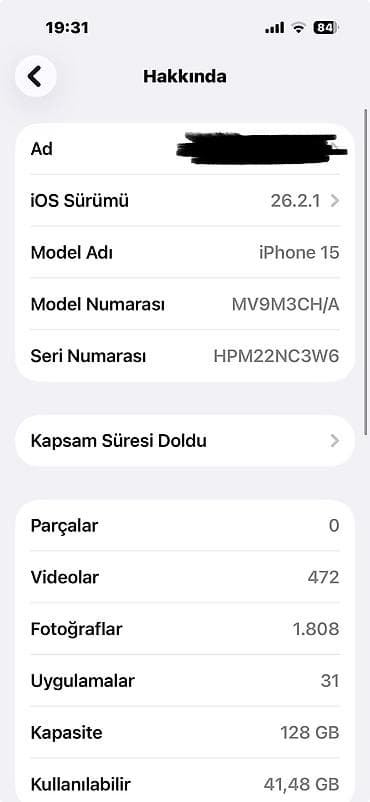Mobil telefon və aksesuarlar: IPhone 15, 128 GB, Mavi, Zəmanət, Simsiz şarj, Face ID — 7