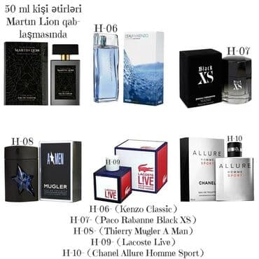 cırt cırt sac: 50 ml kişi ətirləri – Martin Lion qablaşdırmasında Seçimlər və — 2