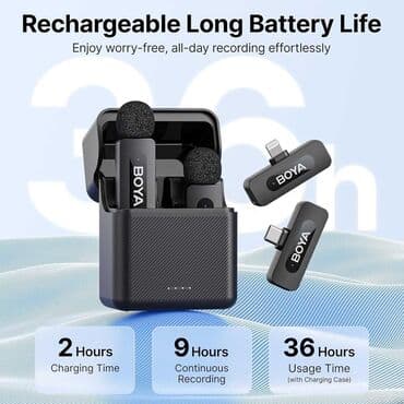 portativ monitor: "Boya V3 Combo" yaxa mikrofonu. ƏN YENİ MODEL— BOYA V3 Combo (Tupe-C — 2