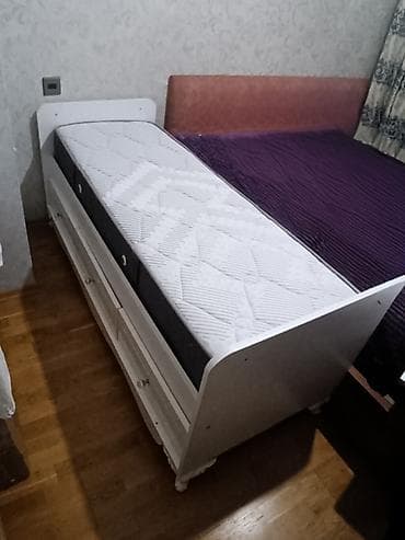 Oğlan və qız üçün, İşlənmiş, Çarpayı, Bazasız, Matras ilə, Siyirməli