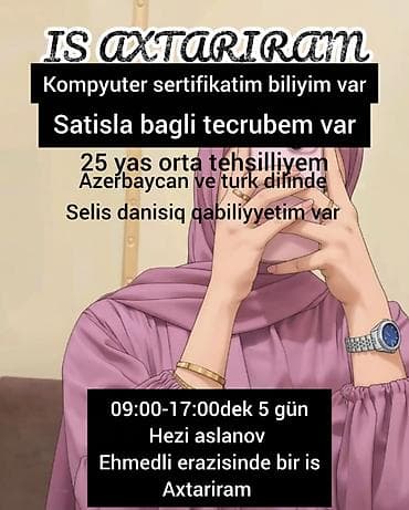Другие специальности в продажах: 25 yas komandayla islemeyi bacaran mehriban birisiyem daha evveller — 1