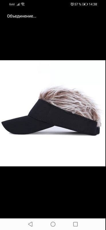 yuxuda uzuyun qasini itirmek: Бейсболка для гольфа с имитацией стиля, Кепка с волосами — 2