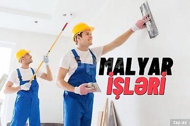 malyar işleri: Biz birqada olaraq Obyektlər Menziller Bağ evler ofis və s.kimi — 1
