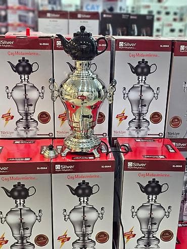 Elektrikli samovar silver model: sl-0044 elektri̇k semaver 4l