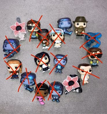 Funko Pop üslubunda mini fiqurlar dəsti. - Janr