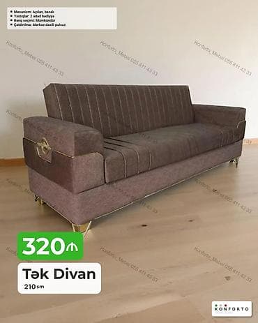 oturaca: Tək divan – 210 sm - Açılan, bazalı mexanizm: gündəlik istirahət və — 1