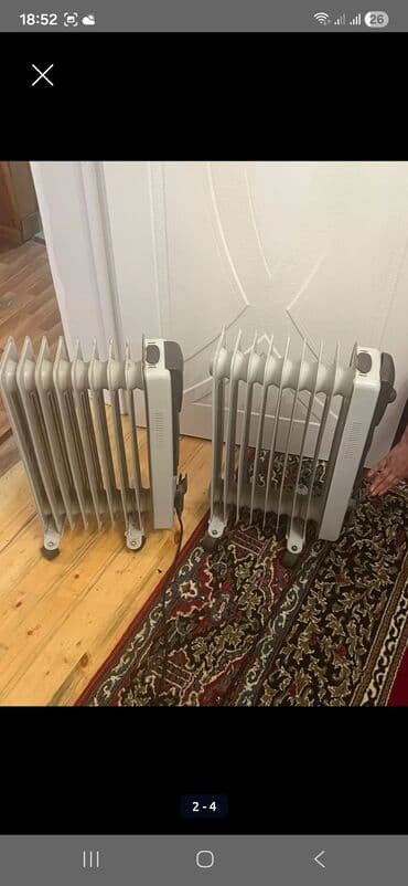 Digər məişət texnikası: Məhsul: Elektrik yağlı radiatorlar (2 ədəd) Təsvir: - Mobil təkərli — 1