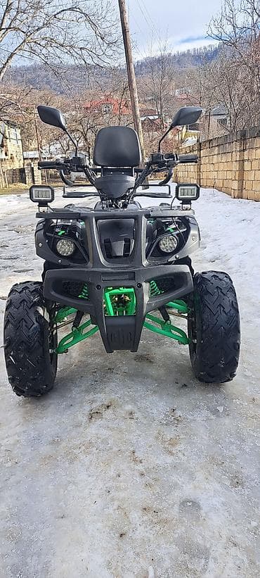 kama tekerler: ATV kross kvadrosikl - Güclü ön LED proyektorlar və əlavə LED işıq — 1